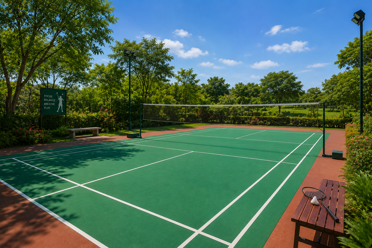 Badminton court