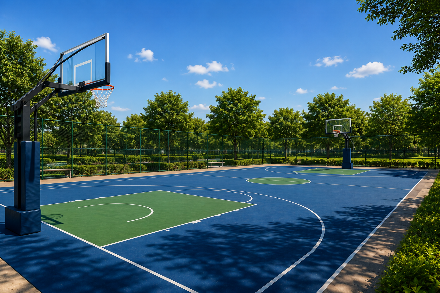 Basketball ground