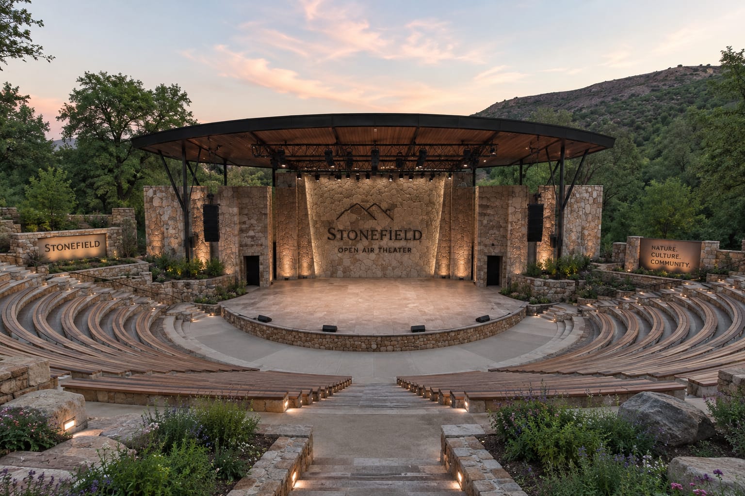 Open air theater